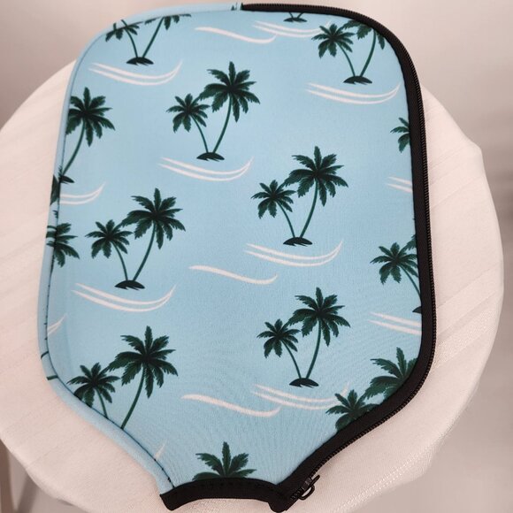 Palm Tree Universal Fit Neoprene Pickleball Paddle Cover NWOT - Picture 4 of 6